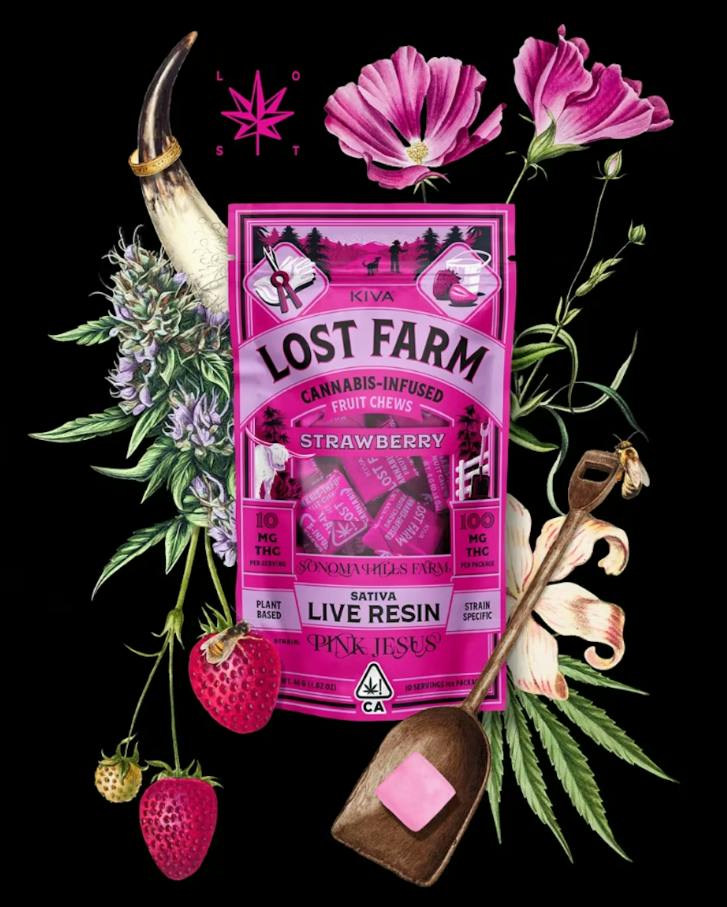 [Lost Farm]: Chews - - Strawberry Pink Jesus