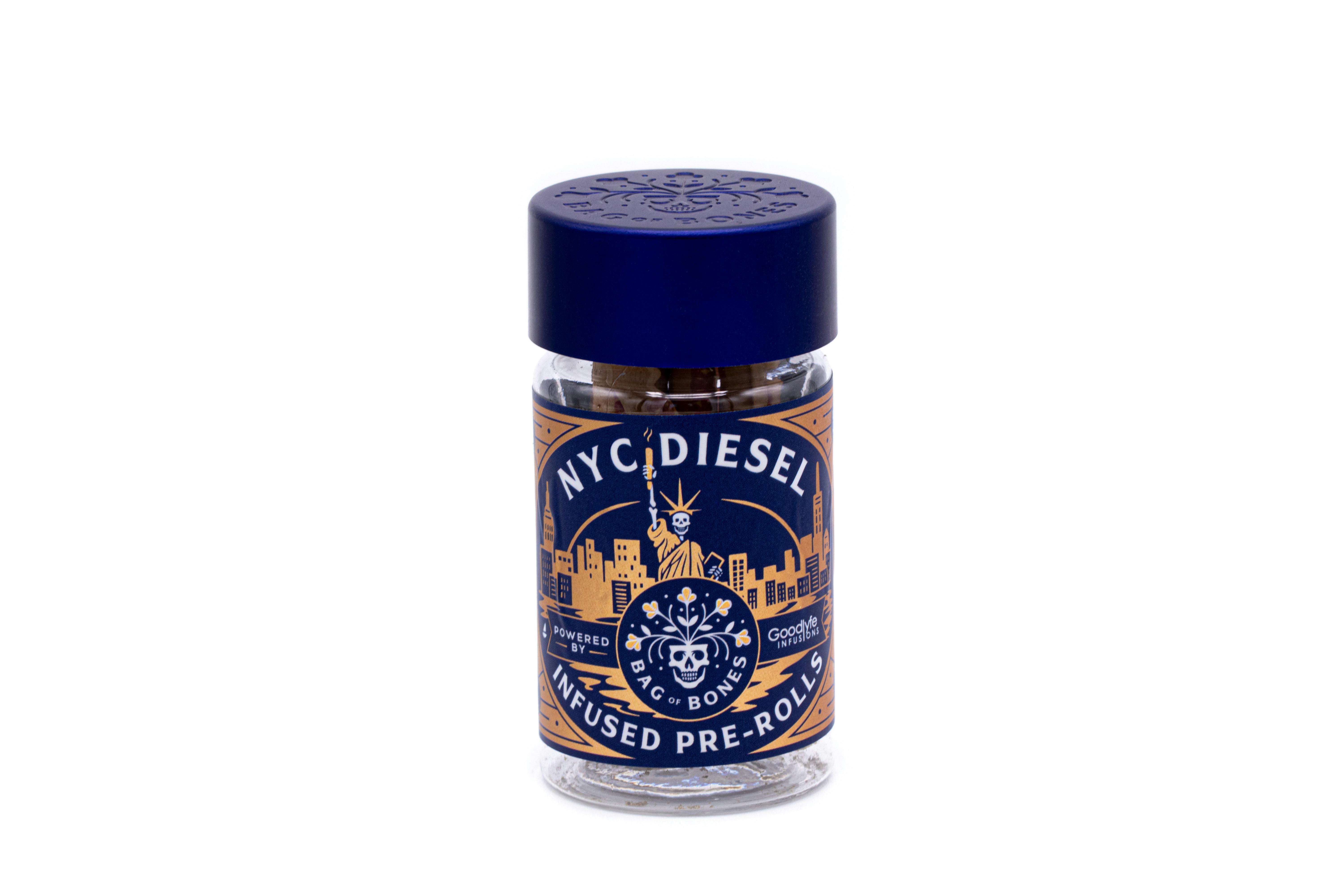 NYC Diesel | 5pk Infused Pre-rolls | 0.55g Each cannabis product
