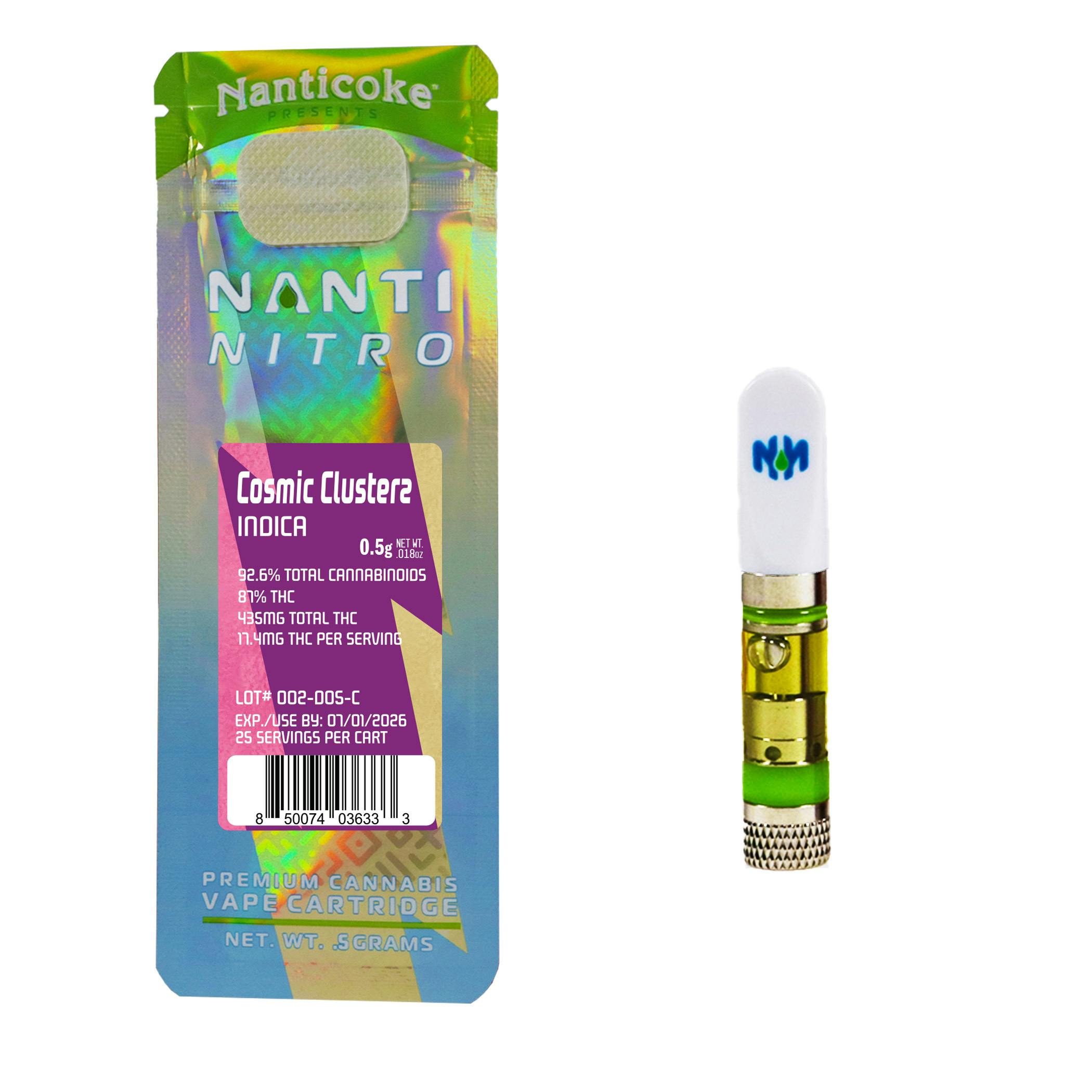 Cosmic Clusterz .5g Gram 510 Thread Cart