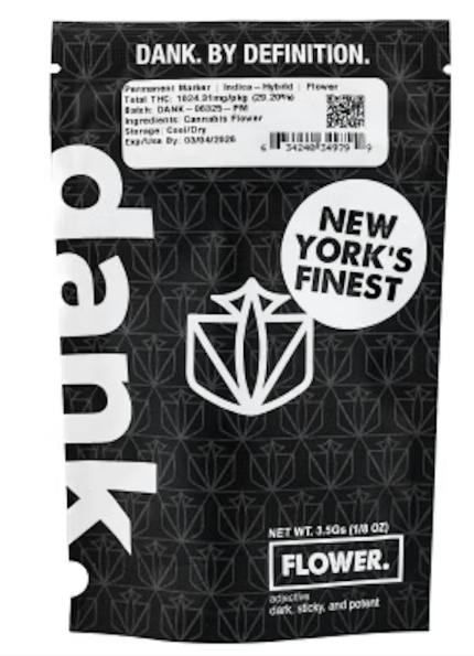 Dank | Flower | Jar | Permanent Marker | 3.5g | Indica Dominant