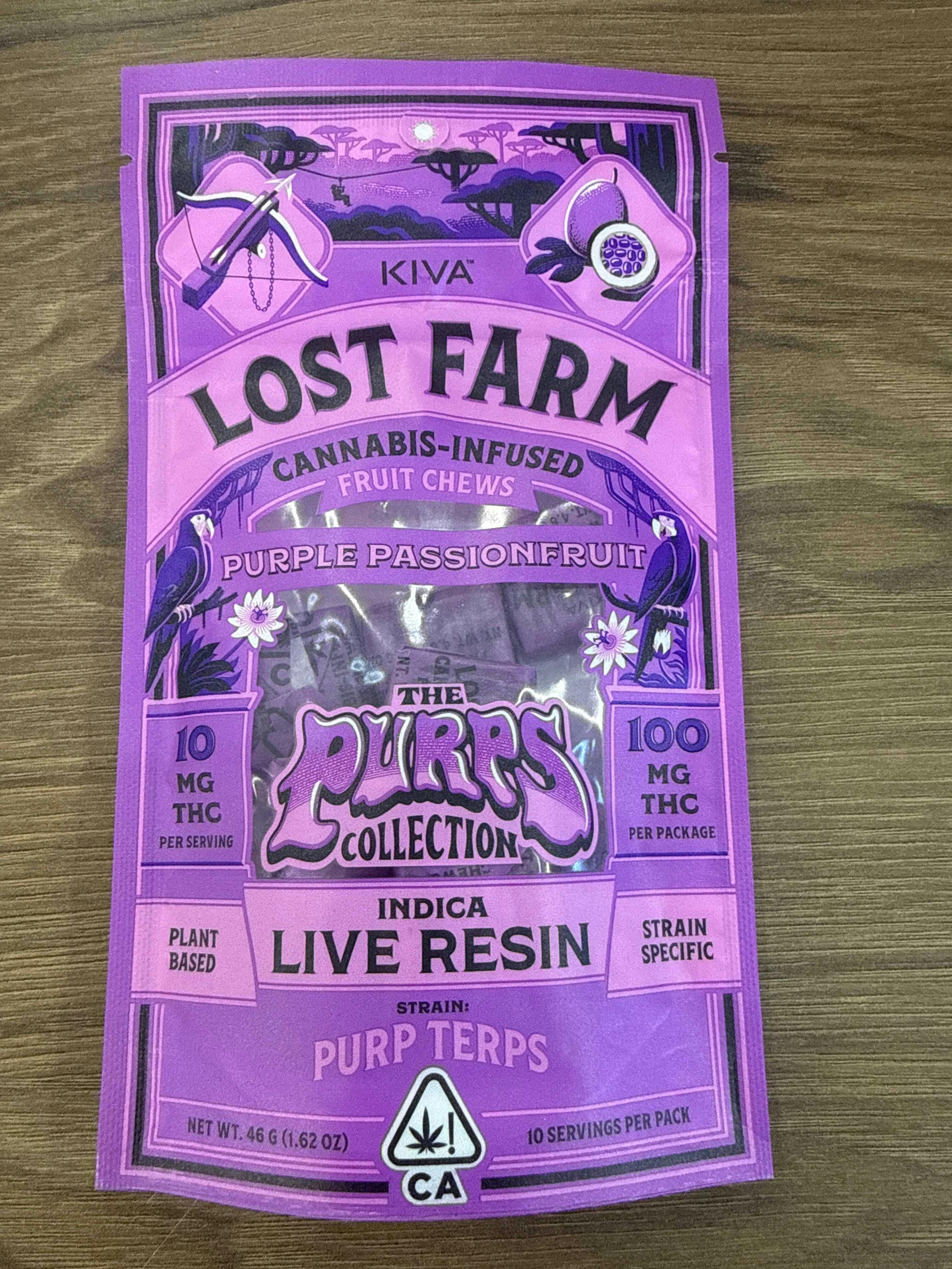 KIVA - Kiva: Lost Farm Chews Purple Passionfruit