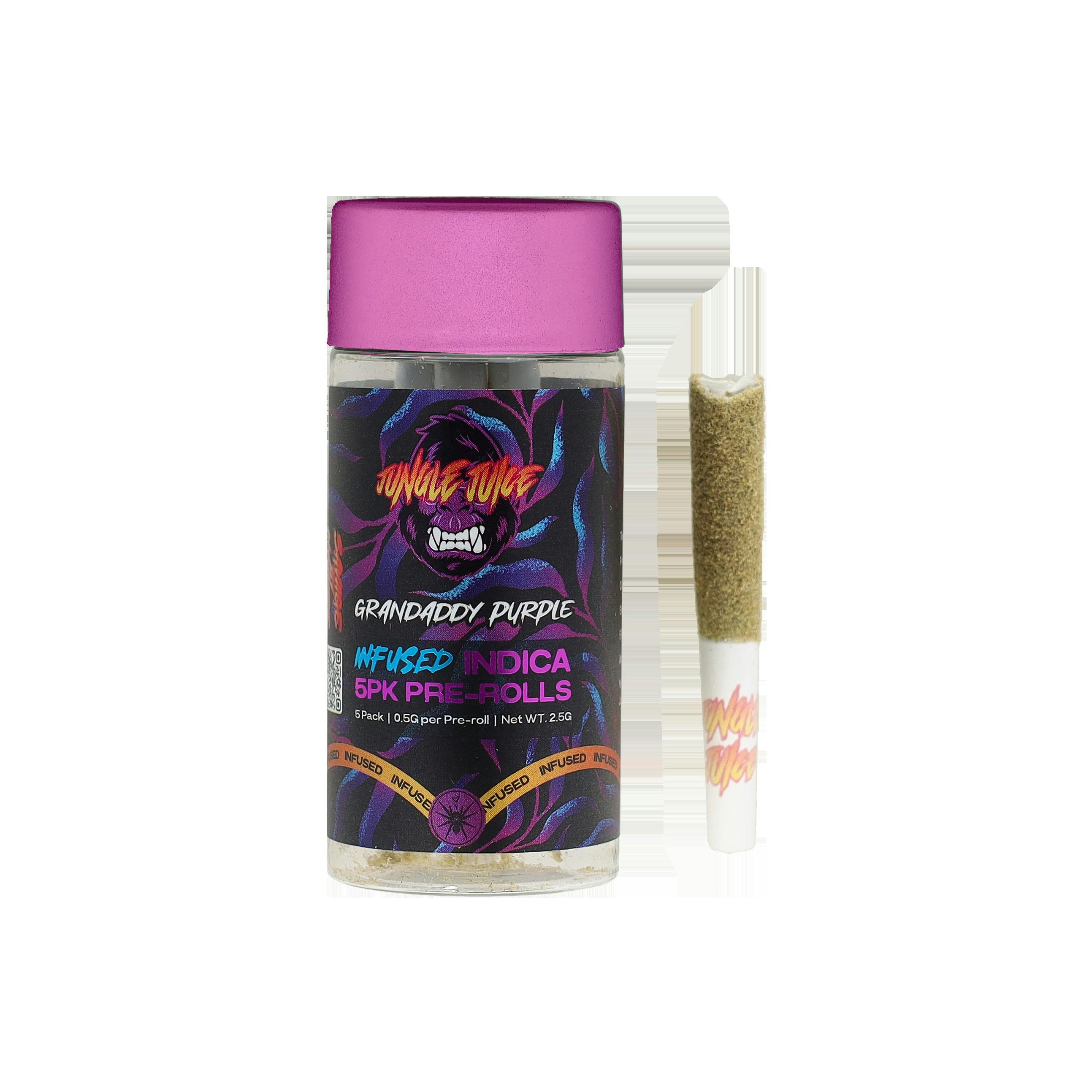 Grandaddy Purple 5pk Infused Pre-Rolls