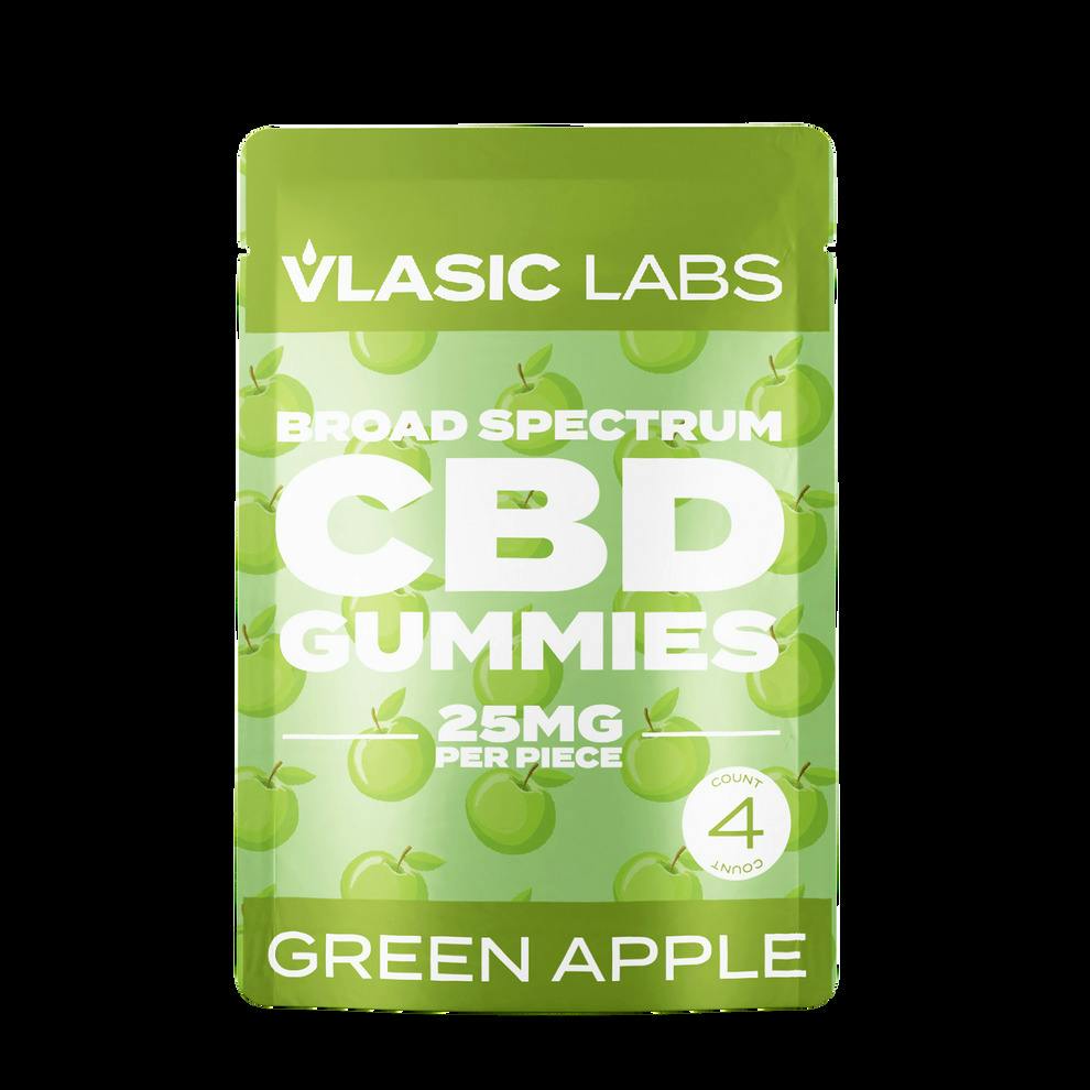 Green Apple 25mg CBD Gummy 4-Pack - Vlasic Labs