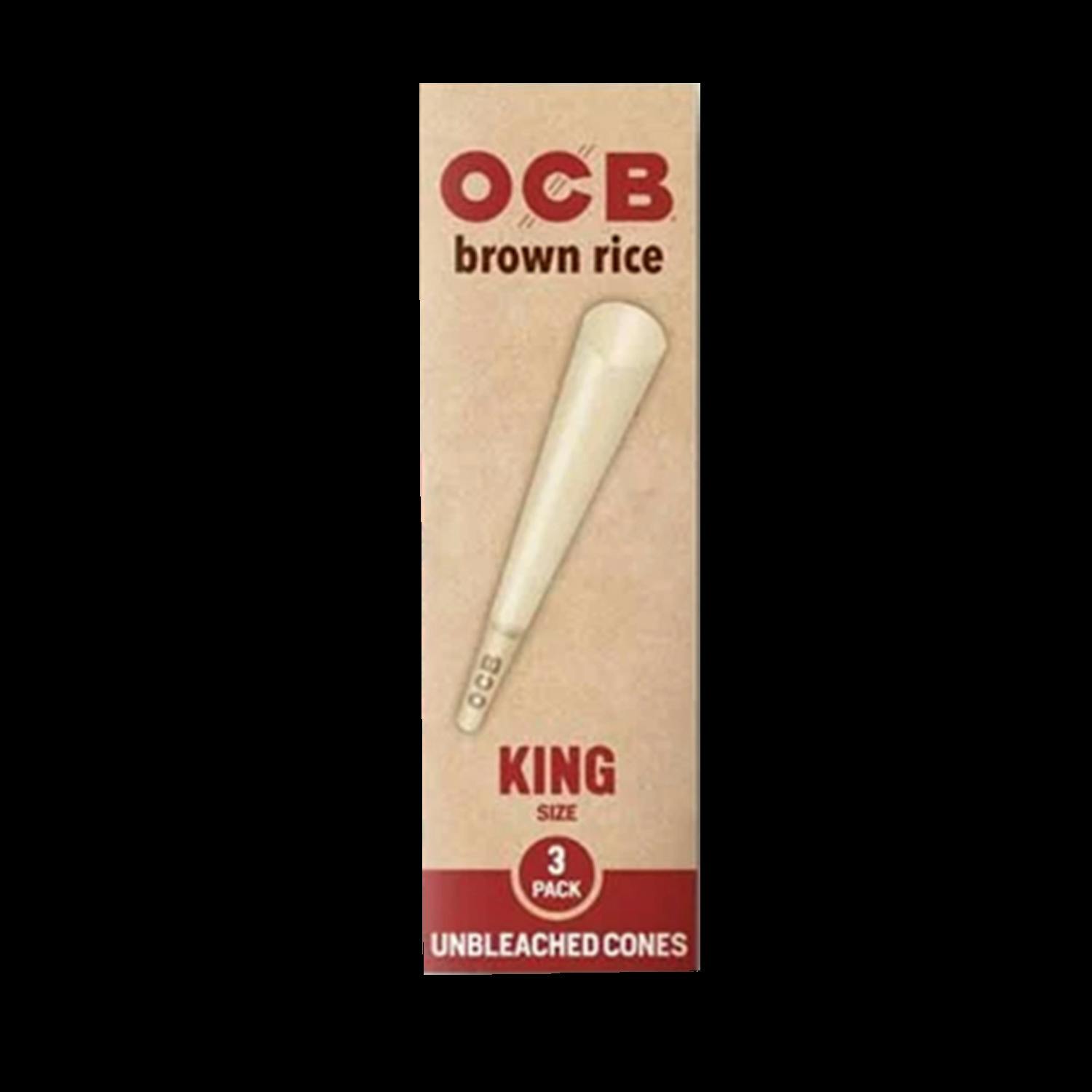 OCB Brown Rice Cone - King Size