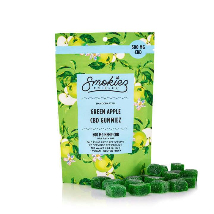 Sour Green Apple 500mg CBD Gummies - Smokiez