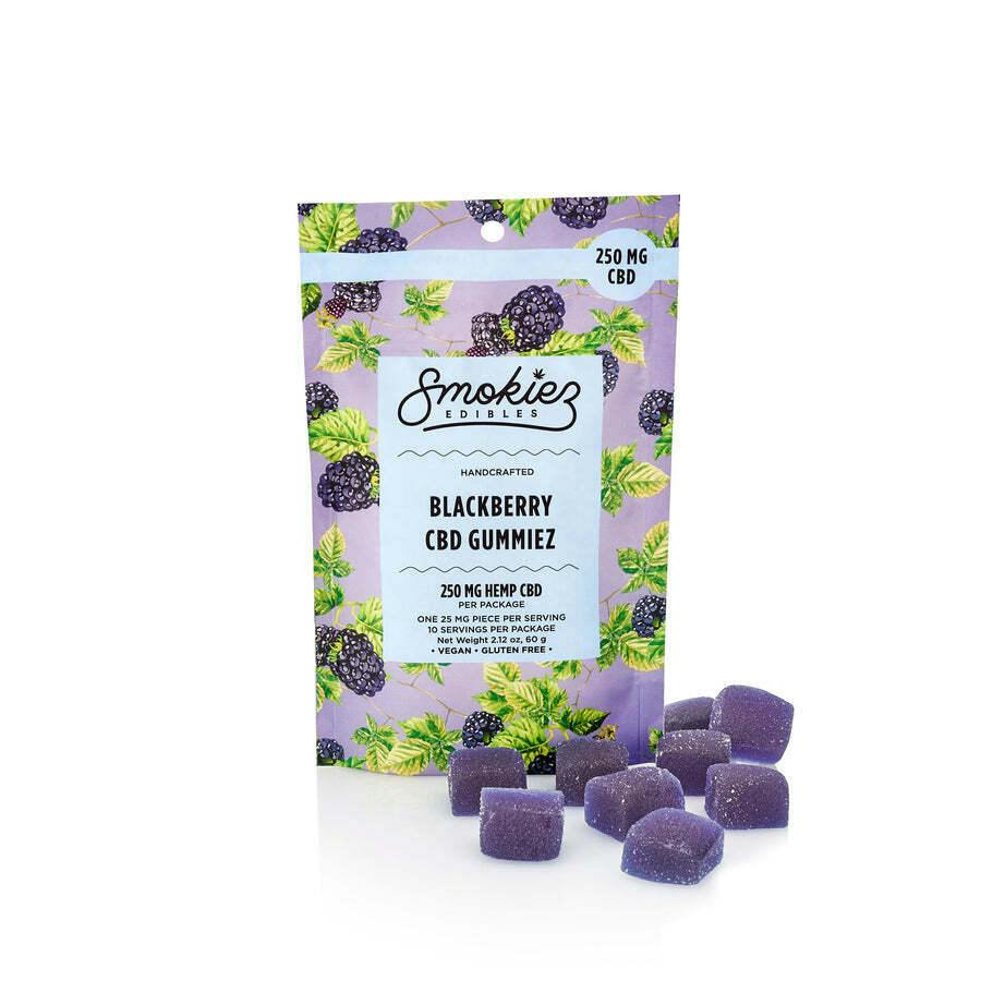 Blackberry 250mg CBD Gummies - Smokiez