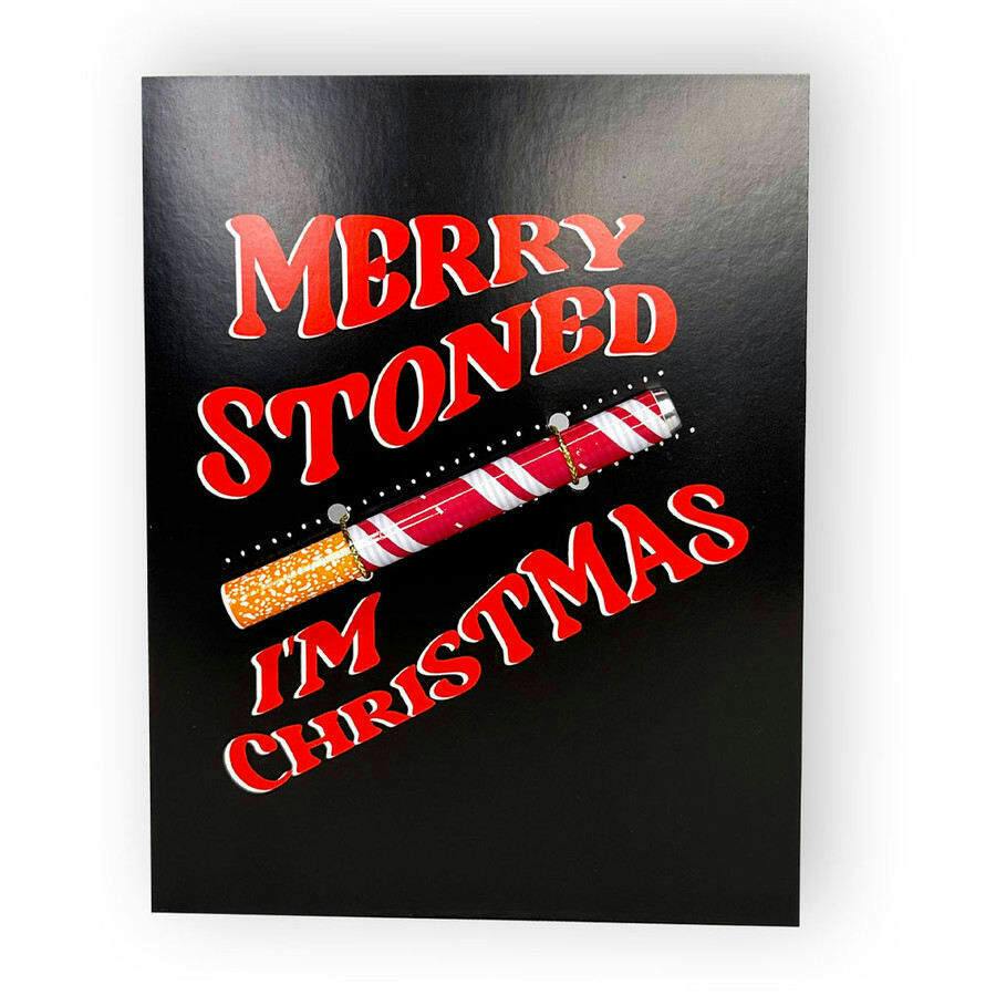 KushKards One Hitter Card - Merry Stoned I'm Christmas