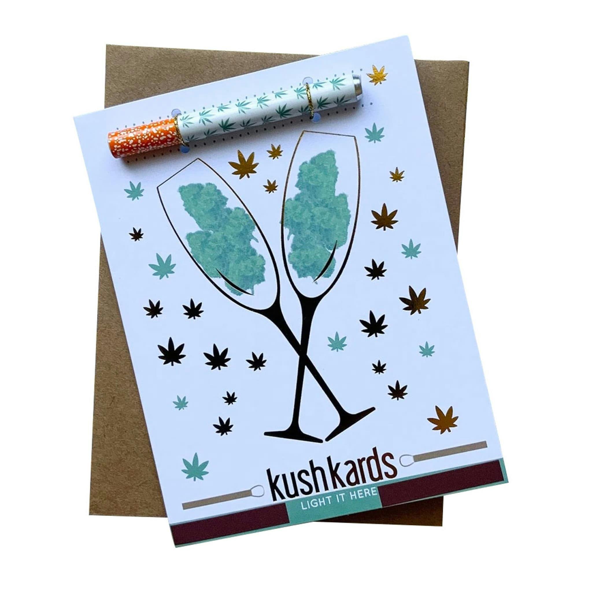 Congrats Champagne Buds Greeting Card by KushKards