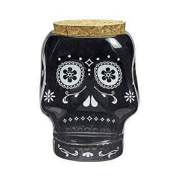 Fashioncraft, Skull Stash Jar - Black