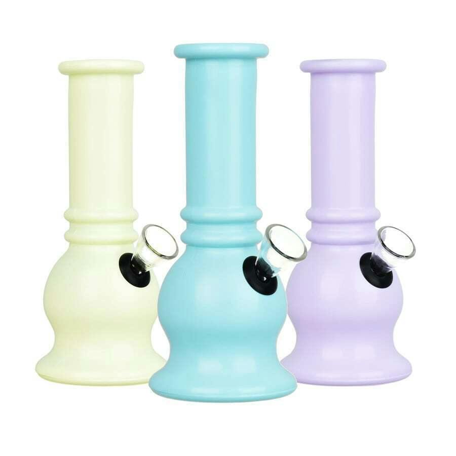 Bell Opaque Glass Mini Water Pipe - 5.75"