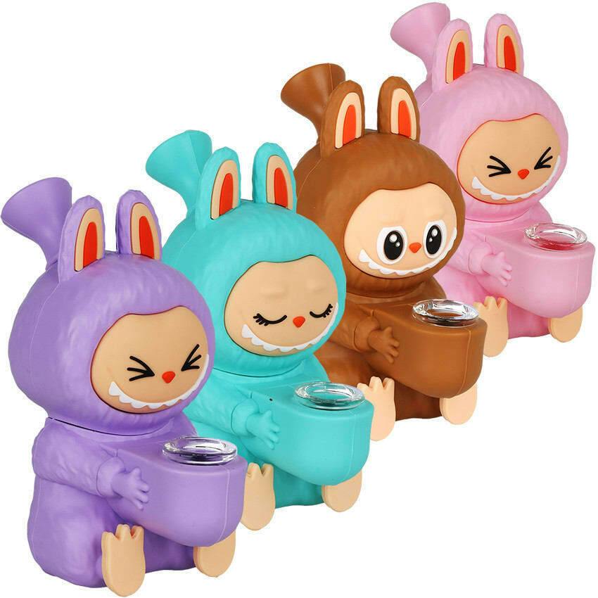 5.5" Funny Animal Silicone Water Pipe, Assorted Colours
