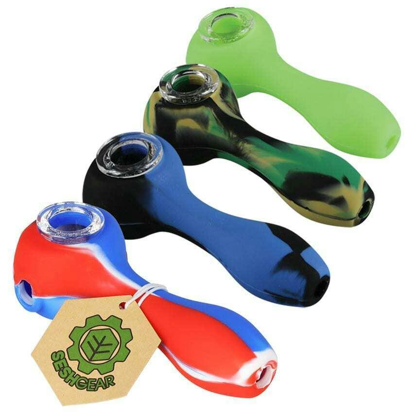 SeshGear - Silicone Hand Pipe - 4.5"