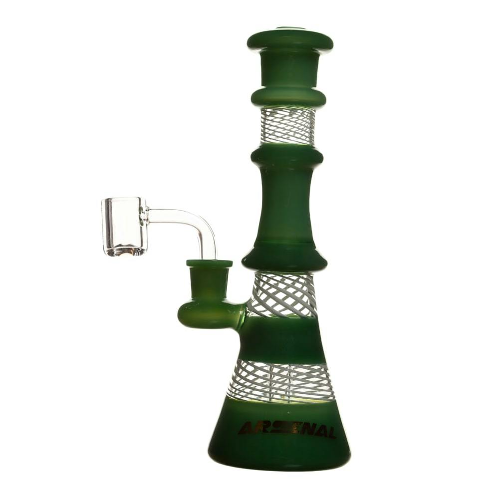 Arsenal, 9" 5mm Wigwag Dab Rig, Jade Green