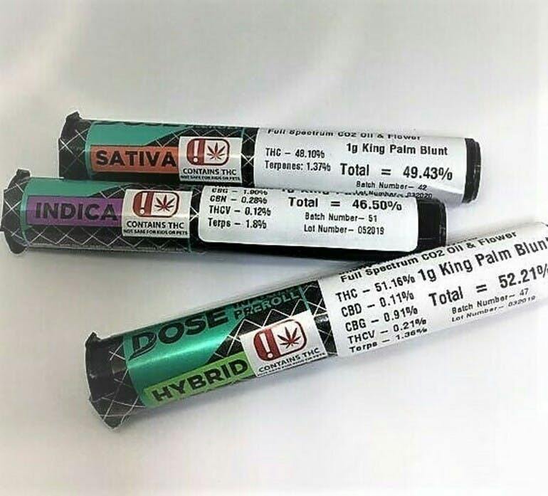 Dose Extracts | Infused Raw Pre-Roll | Granddaddy Purple GDP