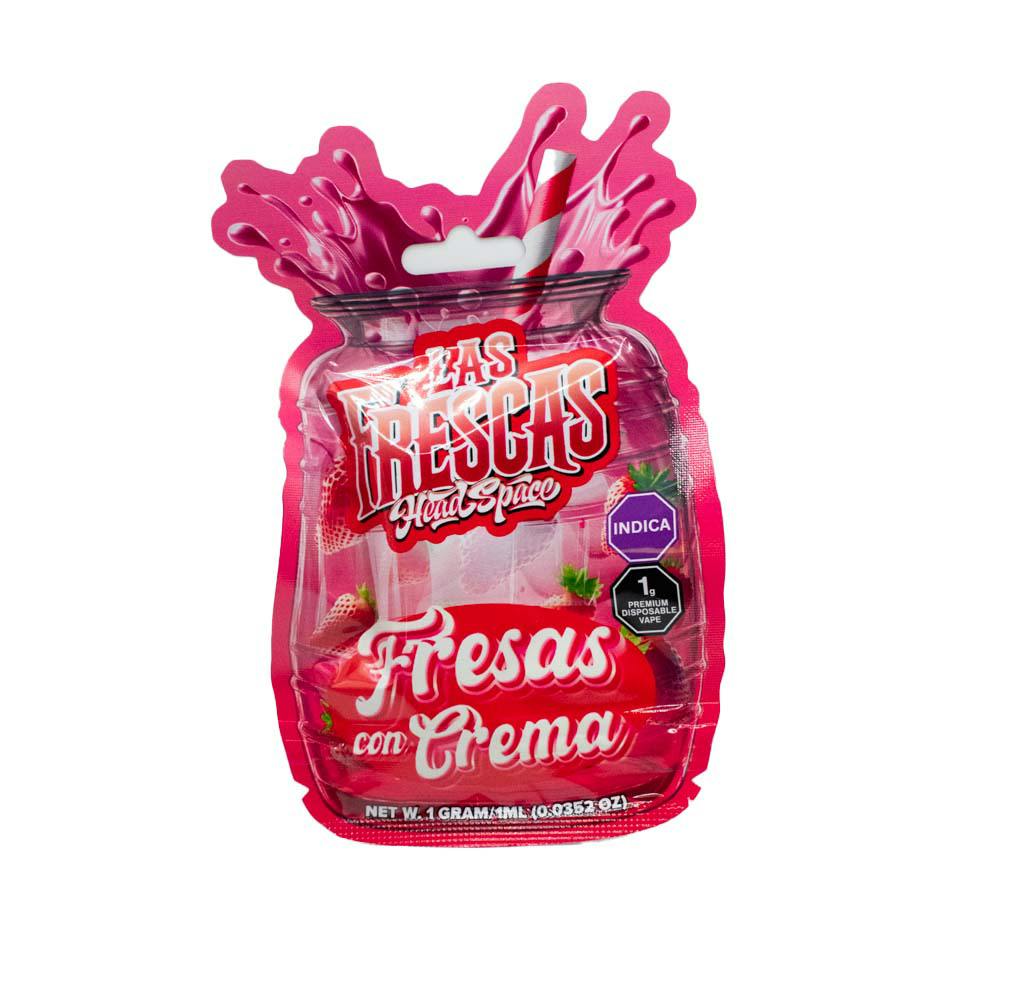 Las Frescas-Disposable-Distillate-1g-Fresas Con Crema (I)