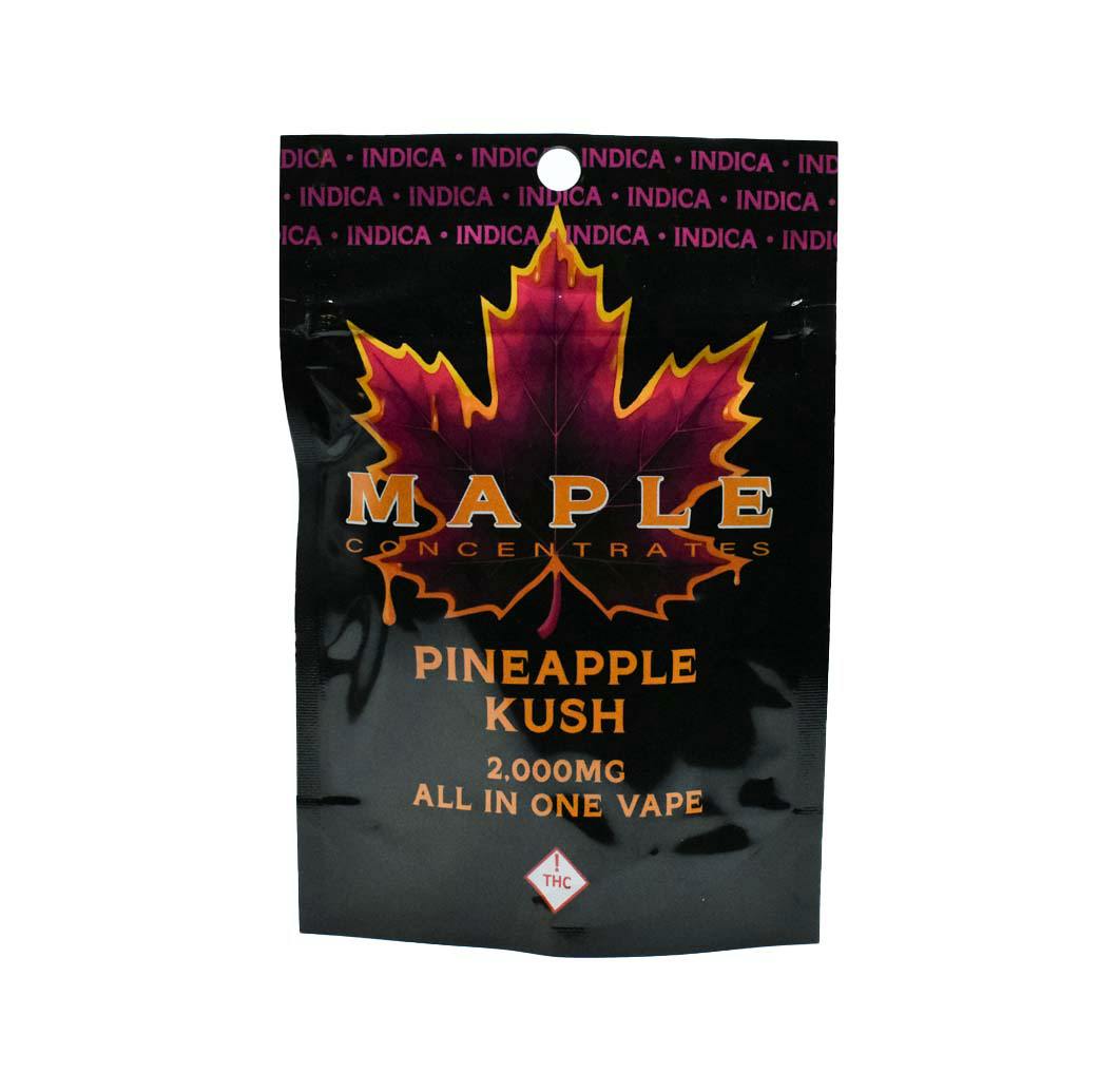 Maple-Disposable-Distillate-2g-Pineapple Kush (I)