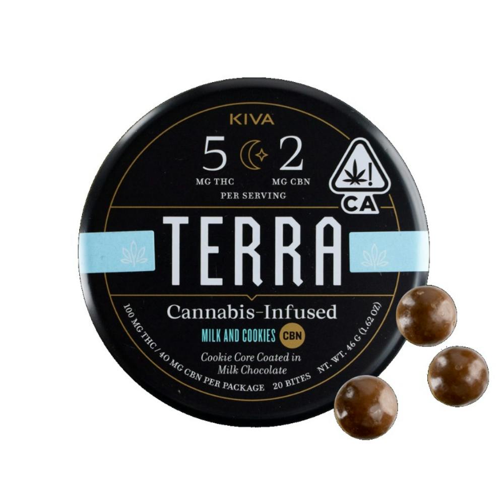 Terra | Milk and Cookies | THC:CBN 5:2 | 100mg | 20ct | 5mg/ea