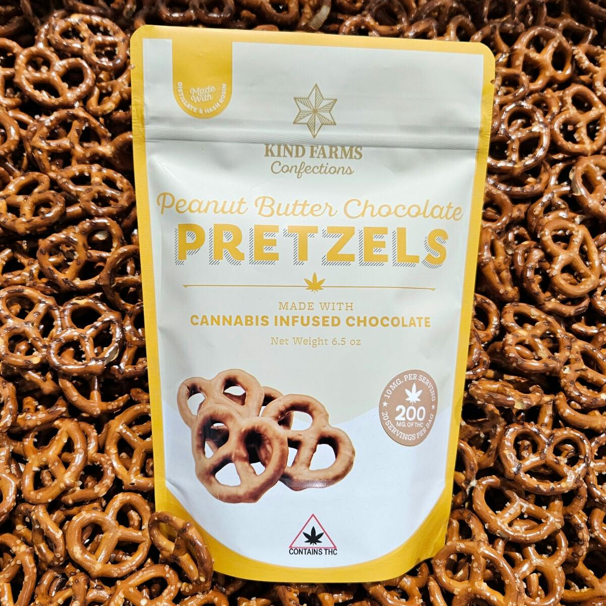 Kind Farms Confections - Peanut Butter Pretzels (200MG)