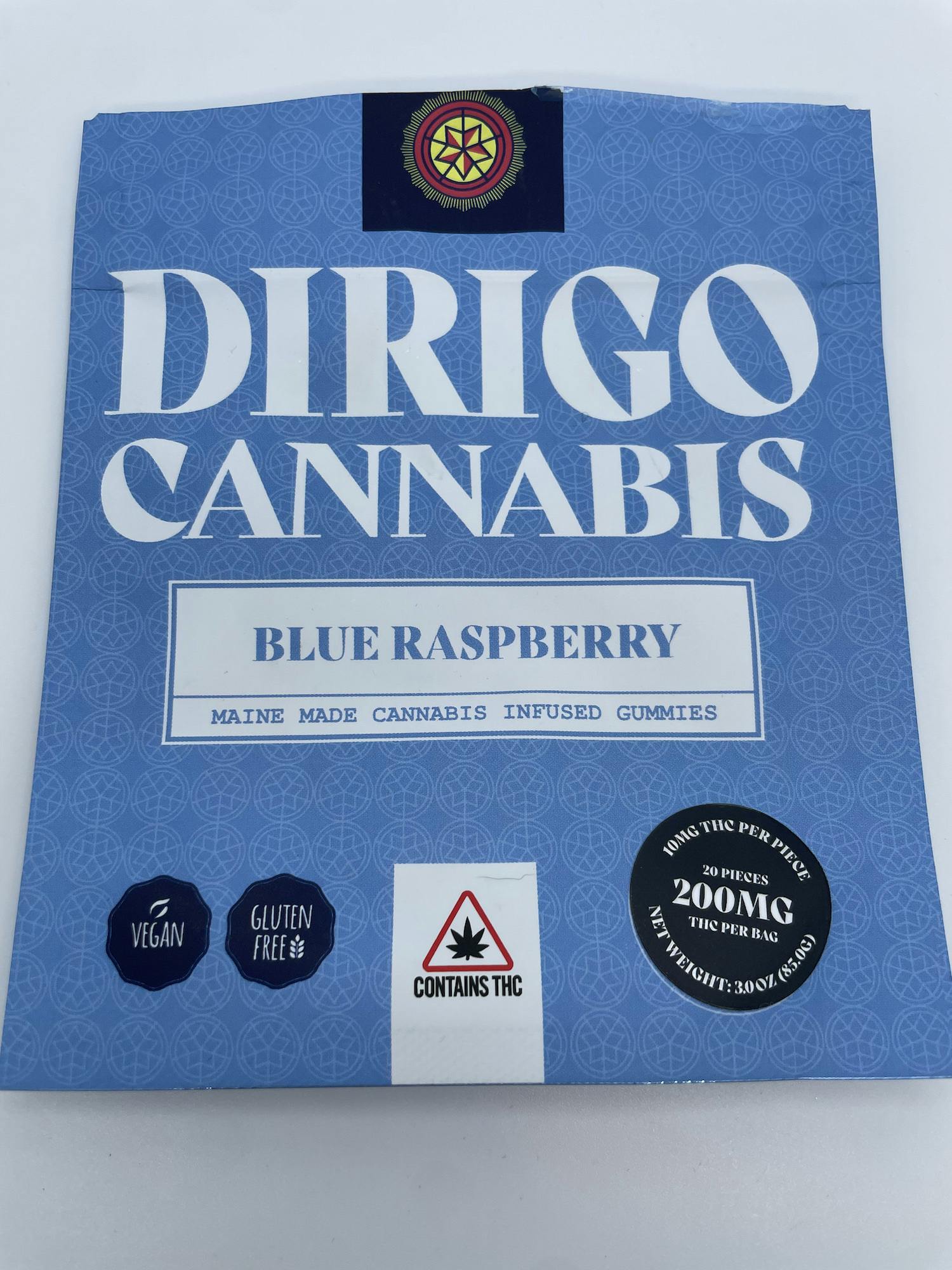 Dirigo Cannabis - Blue Raspberry Gummies (200MG)
