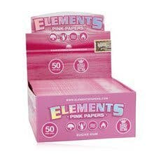 Elements Pink King Size Slim Rolling Paper
