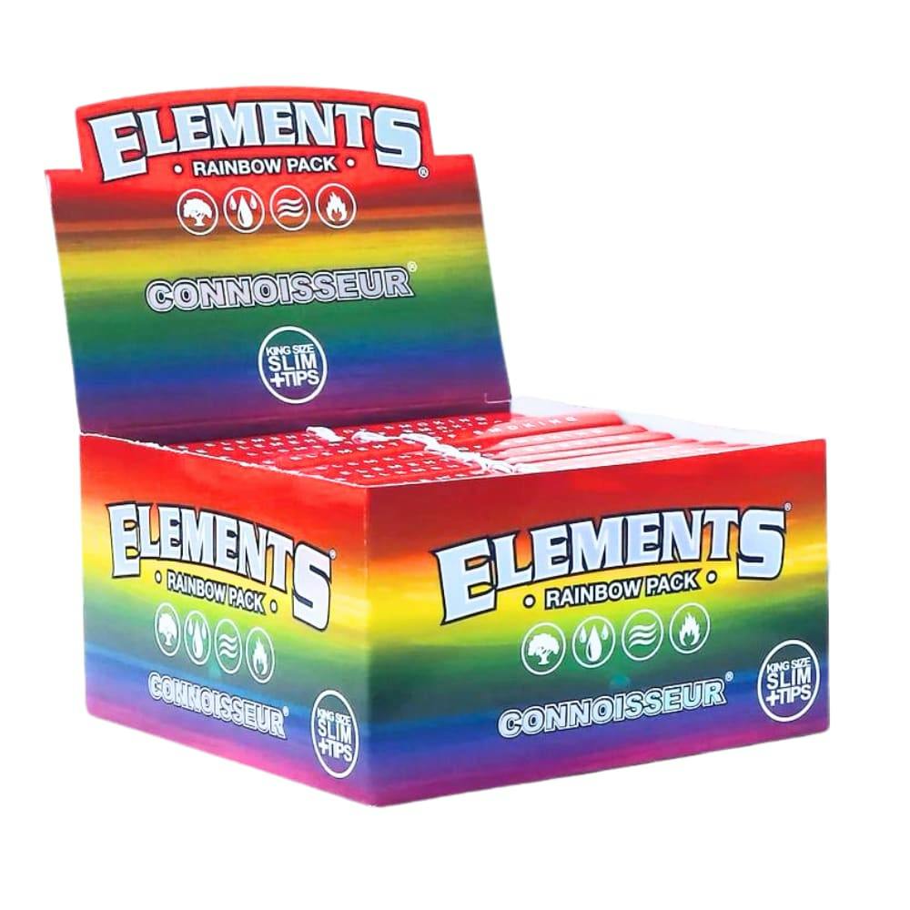 Elements Rainbow Connoisseur KS Slim Papers + Tips