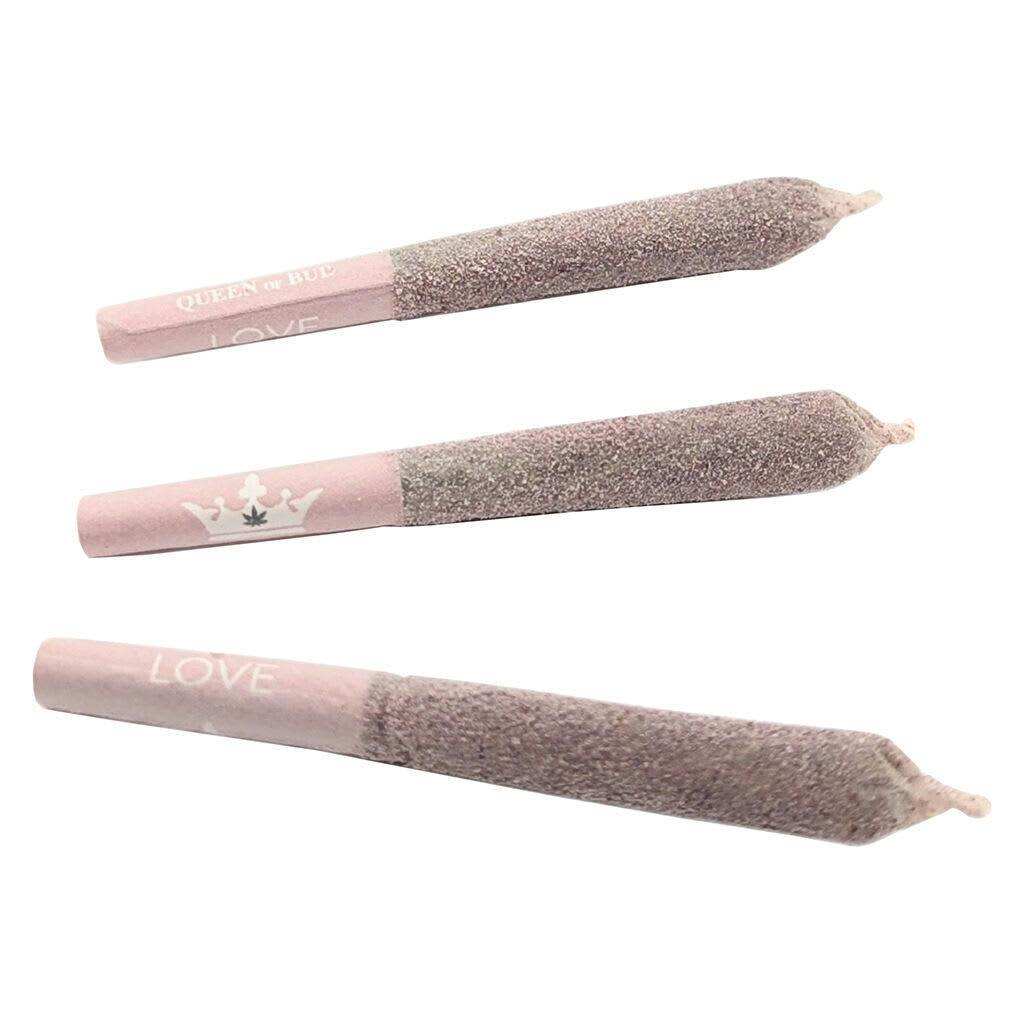 Rose Quartz Infused Rose Diamond Coated Pre-Roll 3x0.5g Isolates