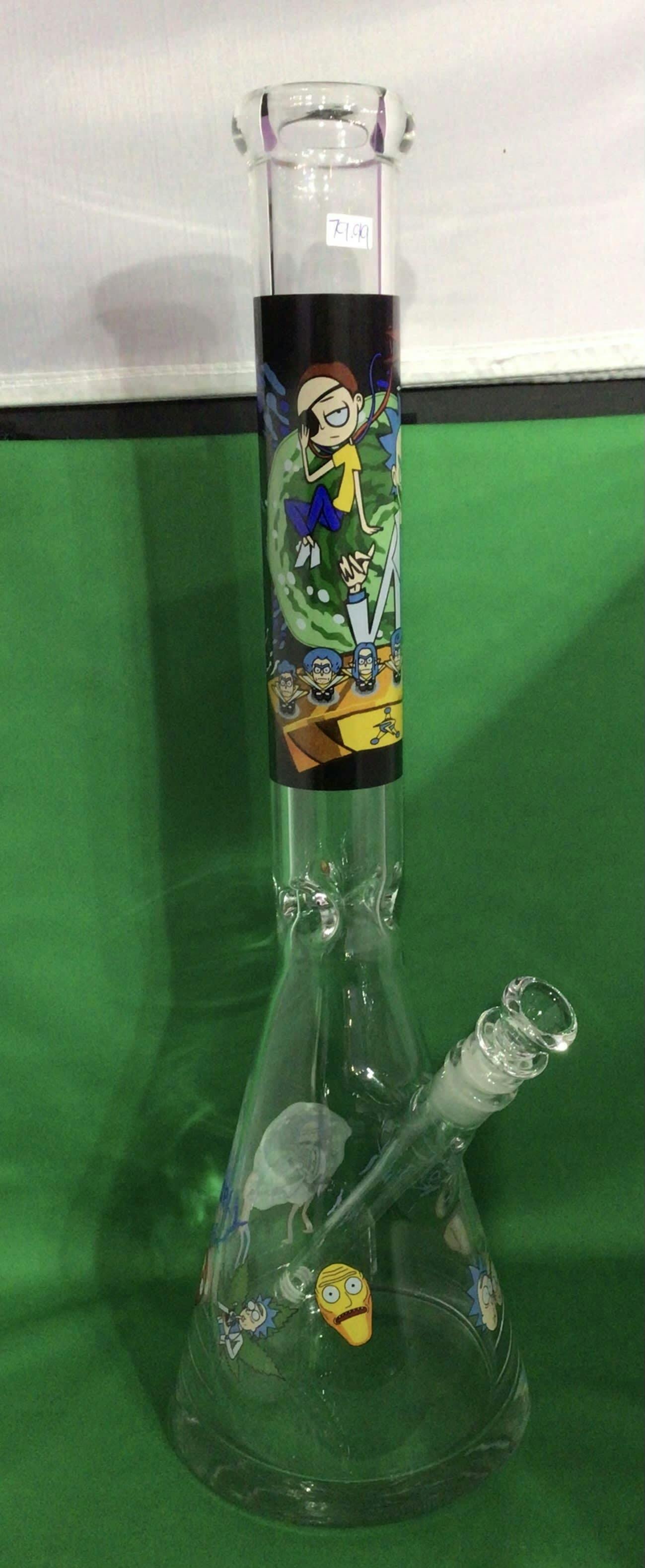 20" Rick n Morty Glass Bong