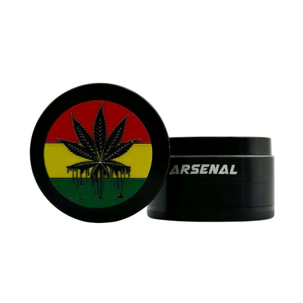Arsenal Rasta Tri-Leaf 52mm 4-Pc Grinder