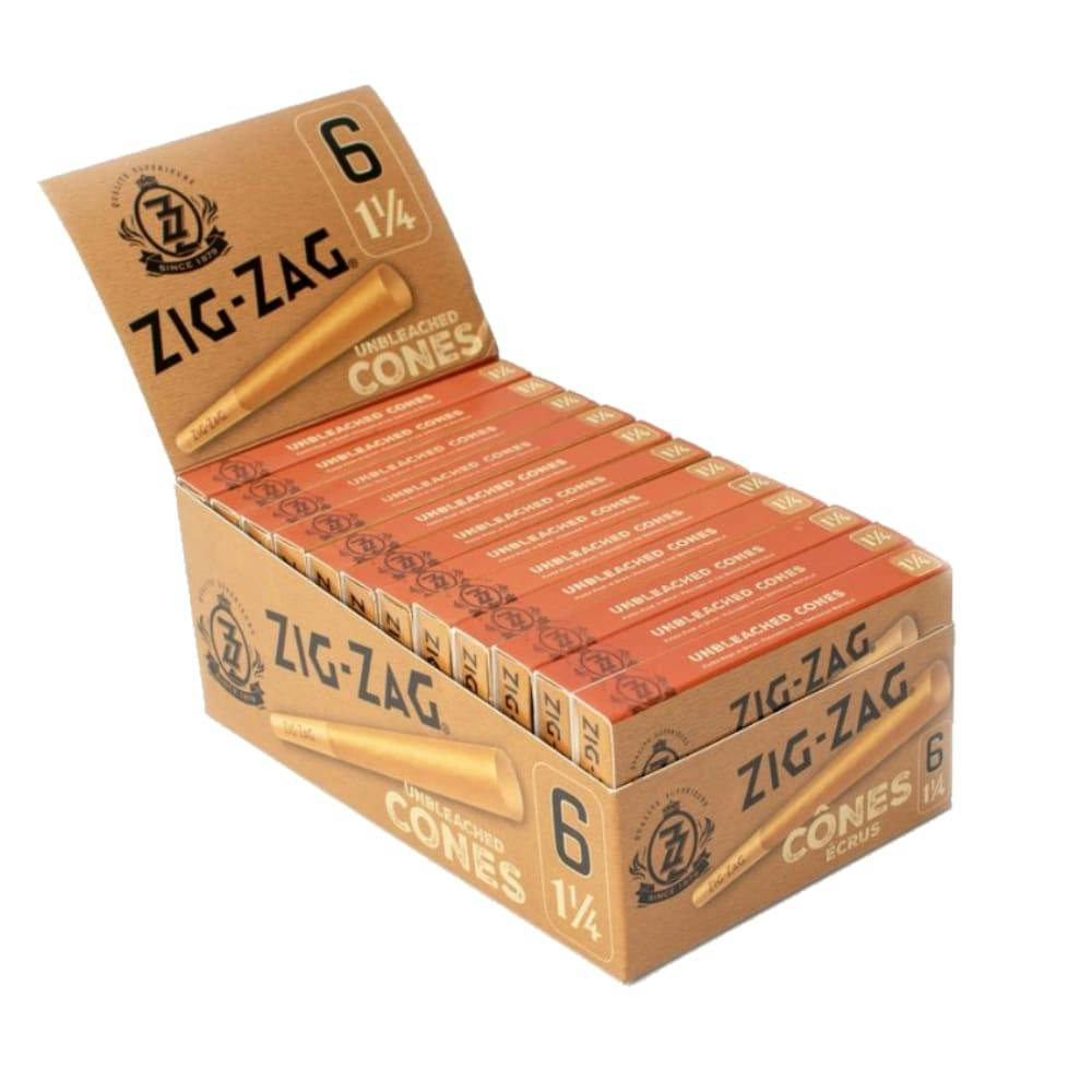 Zig Zag Unbleached 1 1/4 Pre Rolled Cones