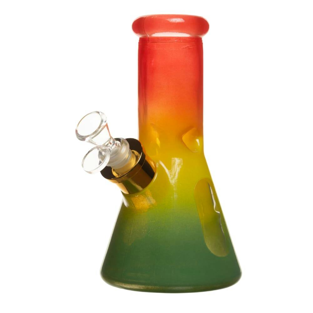 7mm Rasta Glass Bong w/ Gift Box