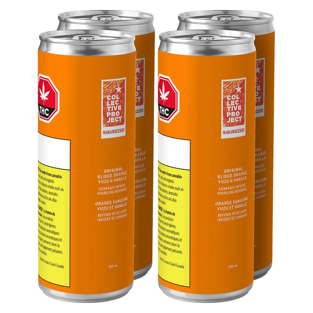 Original Blood Orange Yuzu & Vanilla Sparkling Juice 4x355ml Beverages