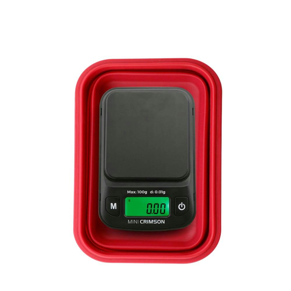 Truweigh Crimson Silicone Bowl Mini Scale 100G X 0.01G - Red