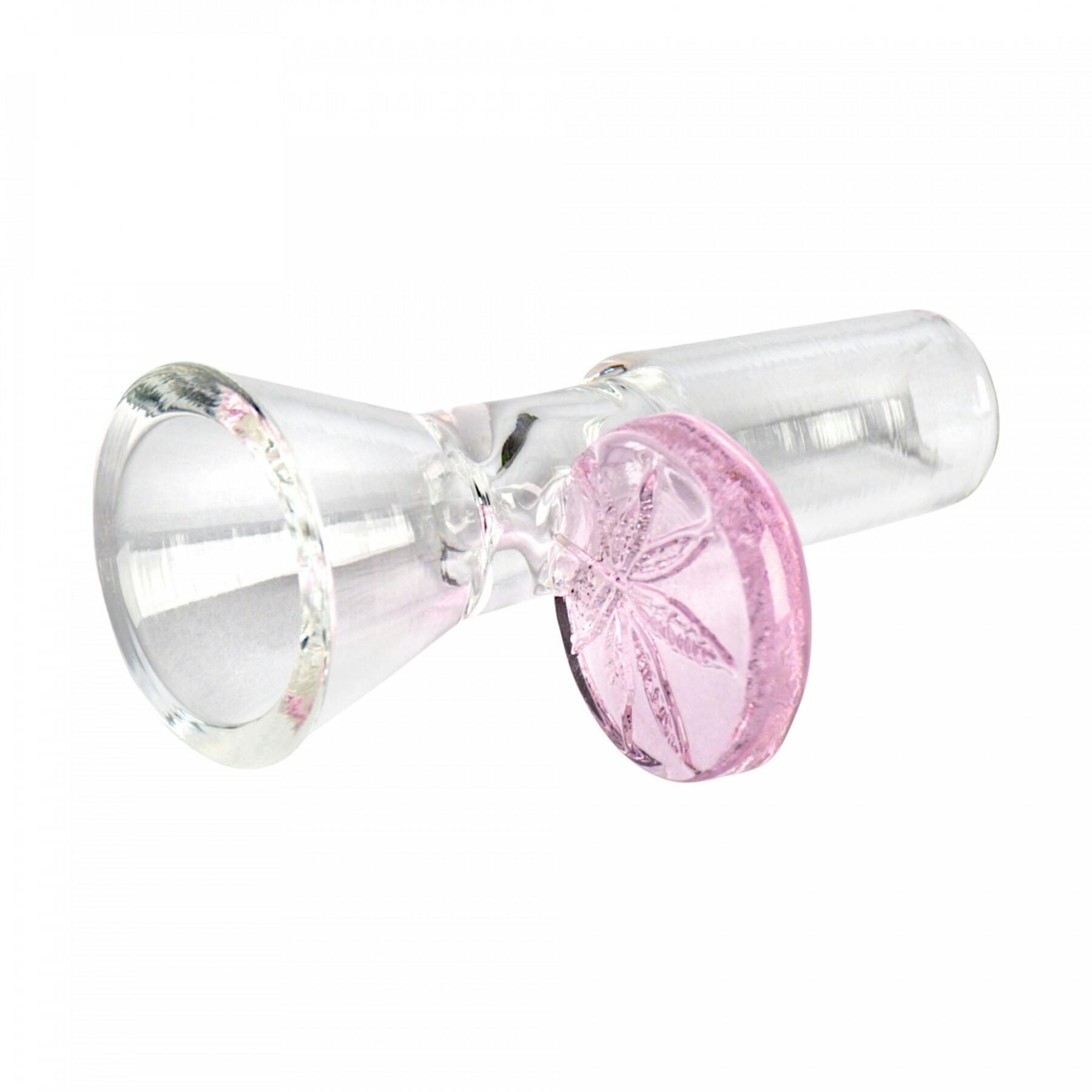 Pink 14mm Cone Pull-Out W/Leaf Stamped Handle