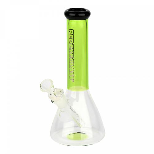 Red Eye Glass 9.5" Nollie Beaker Tube - Slyme