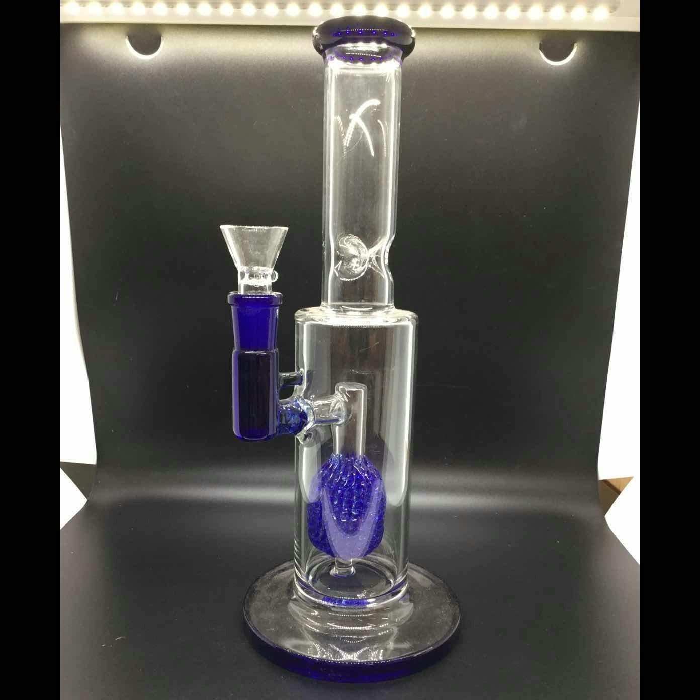 Pineapple Perc Water Pipe Blue
