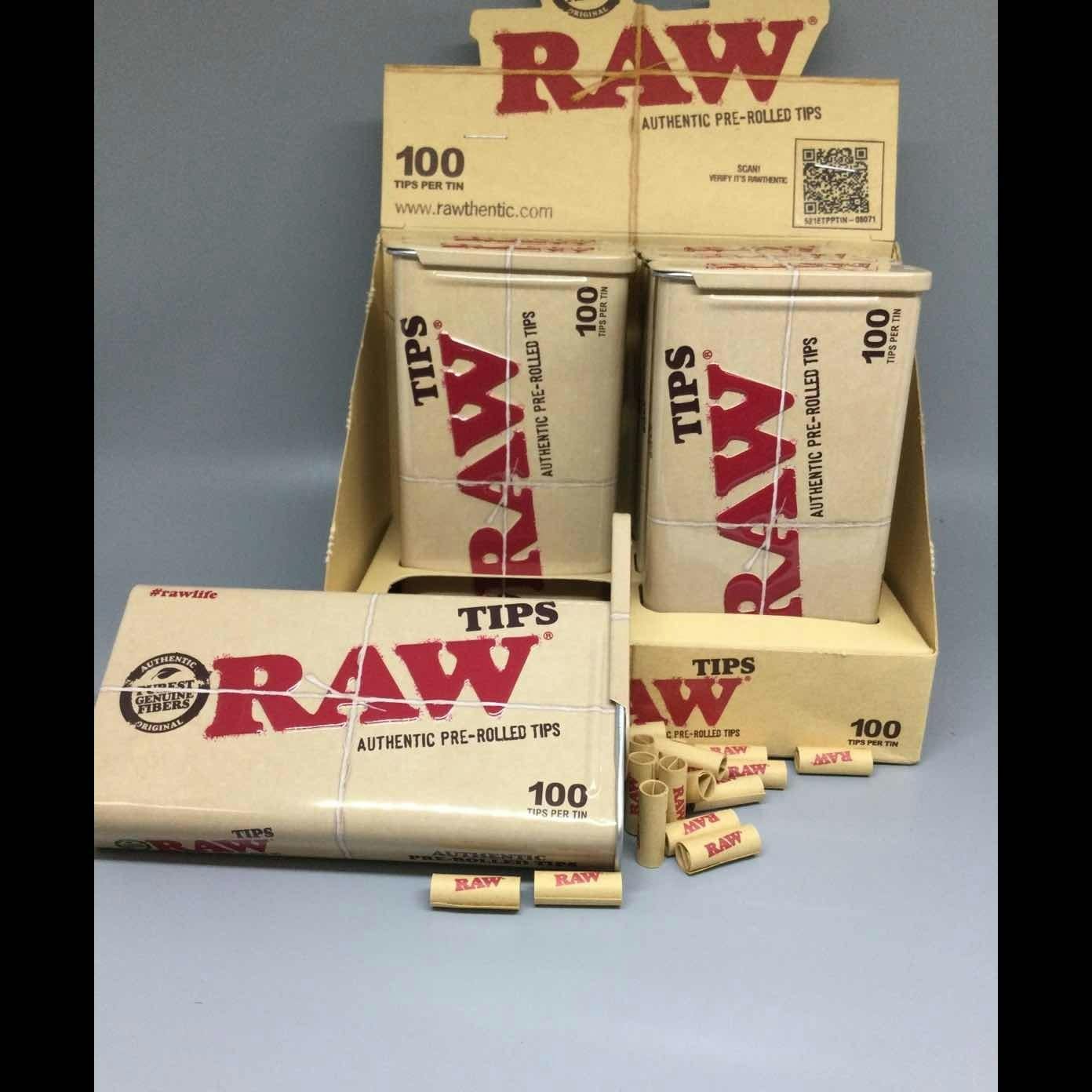 RAW Tips Pre-rolled Tin