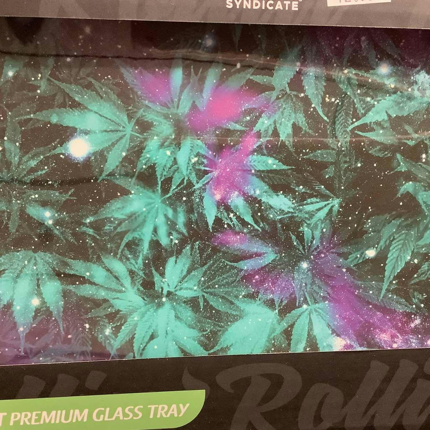 GLASS ROLLIN TRAY MED.