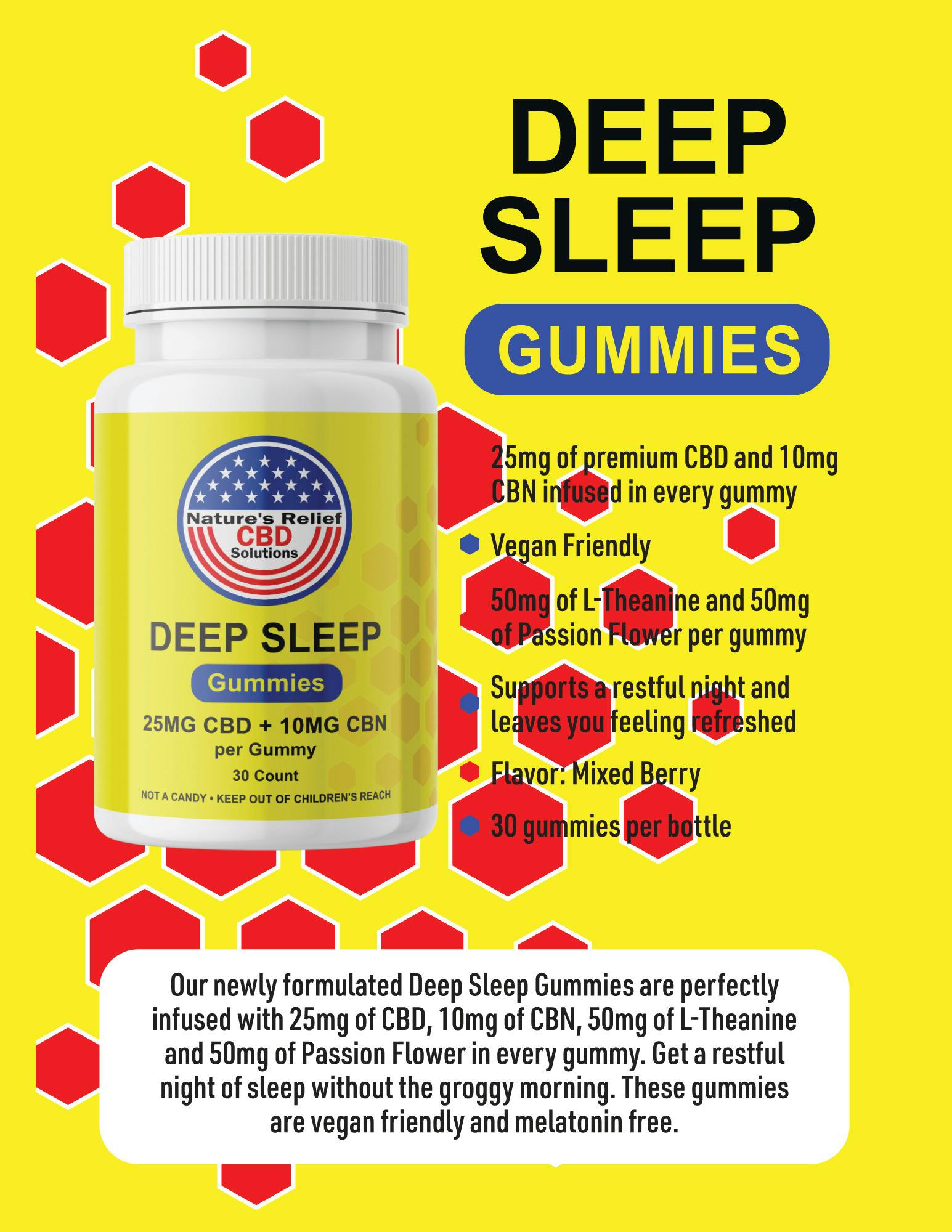 Natures Relief - Deep Sleep Gummies 2.5:1
