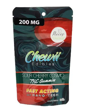 Chewii - Sour Cherry Fast Acting 200mg Gummies