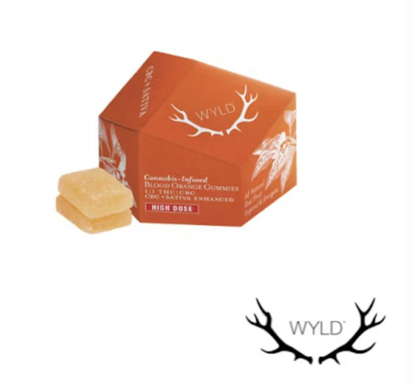WYLD - Blood Orange Gummies 1:1 THC:CBC 200mg: