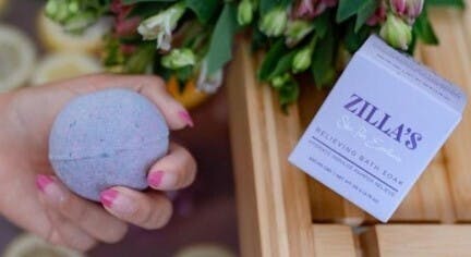 LAVENDER & EUCALYPTUS BATH BOMB | 500MG CBD
