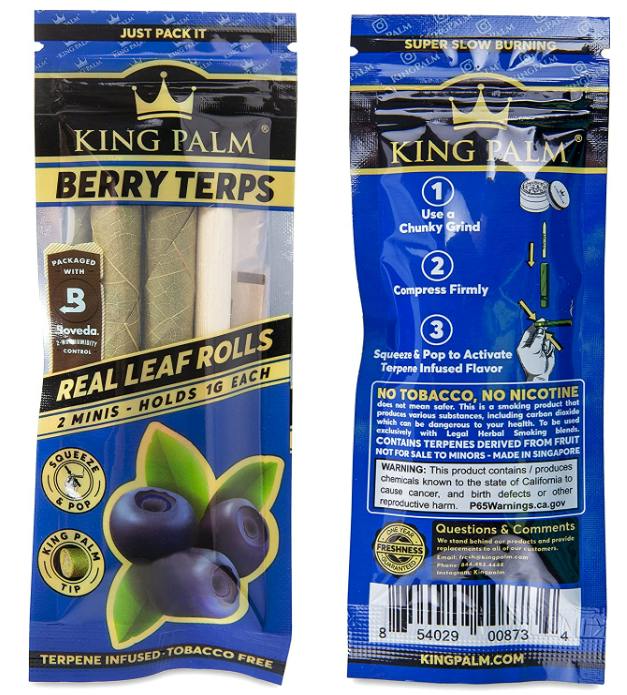 BERRY TERP | KING PALM MINI WRAP | 2 PACK