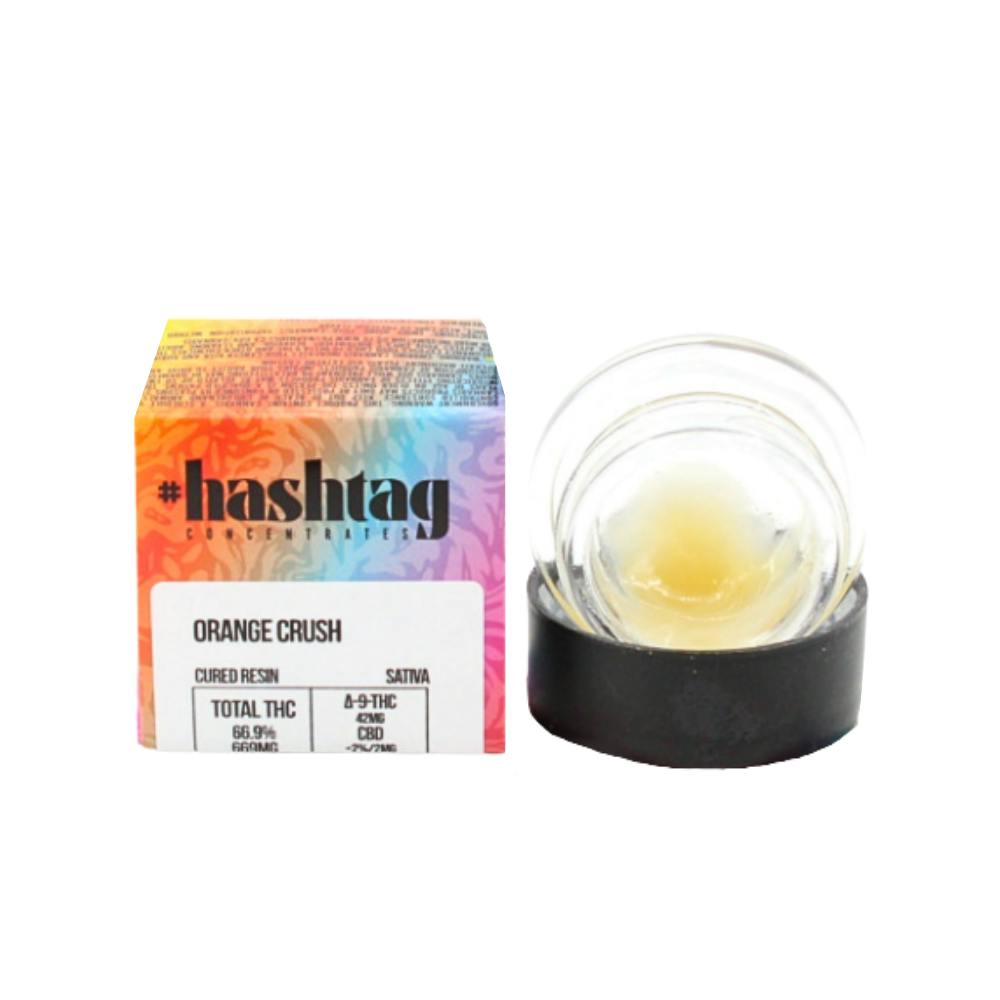 1g Orange Crush Cured Resin - #Hashtag