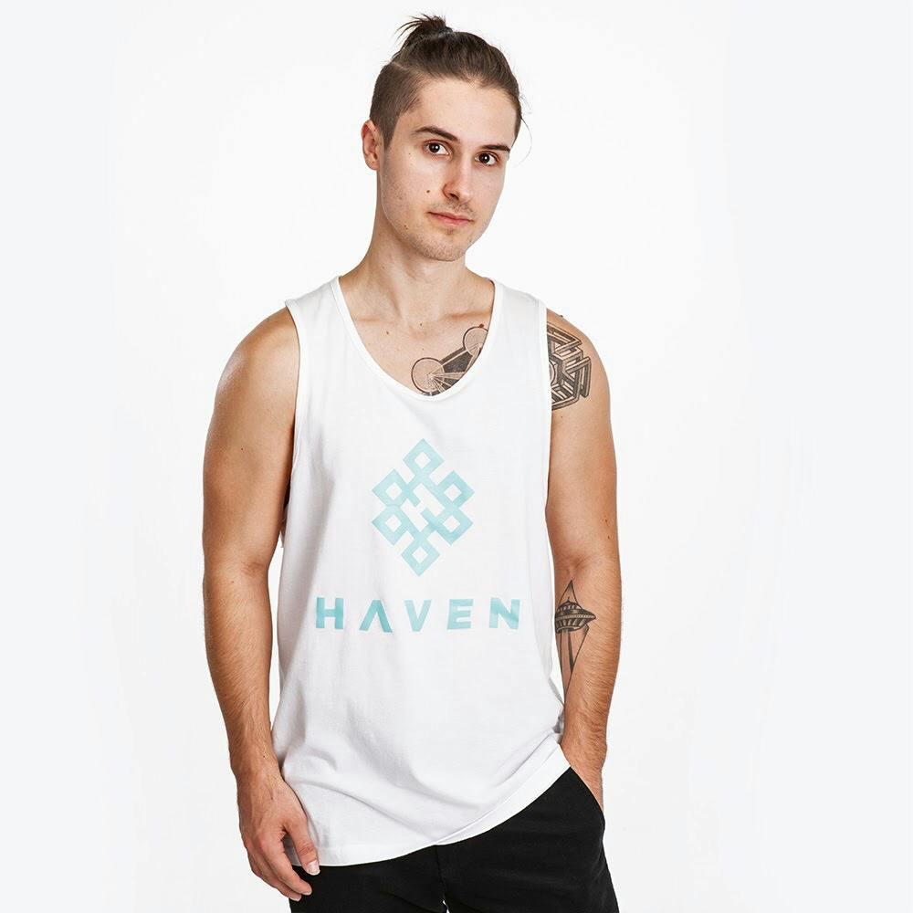 Haven - White Logo Tank (M)