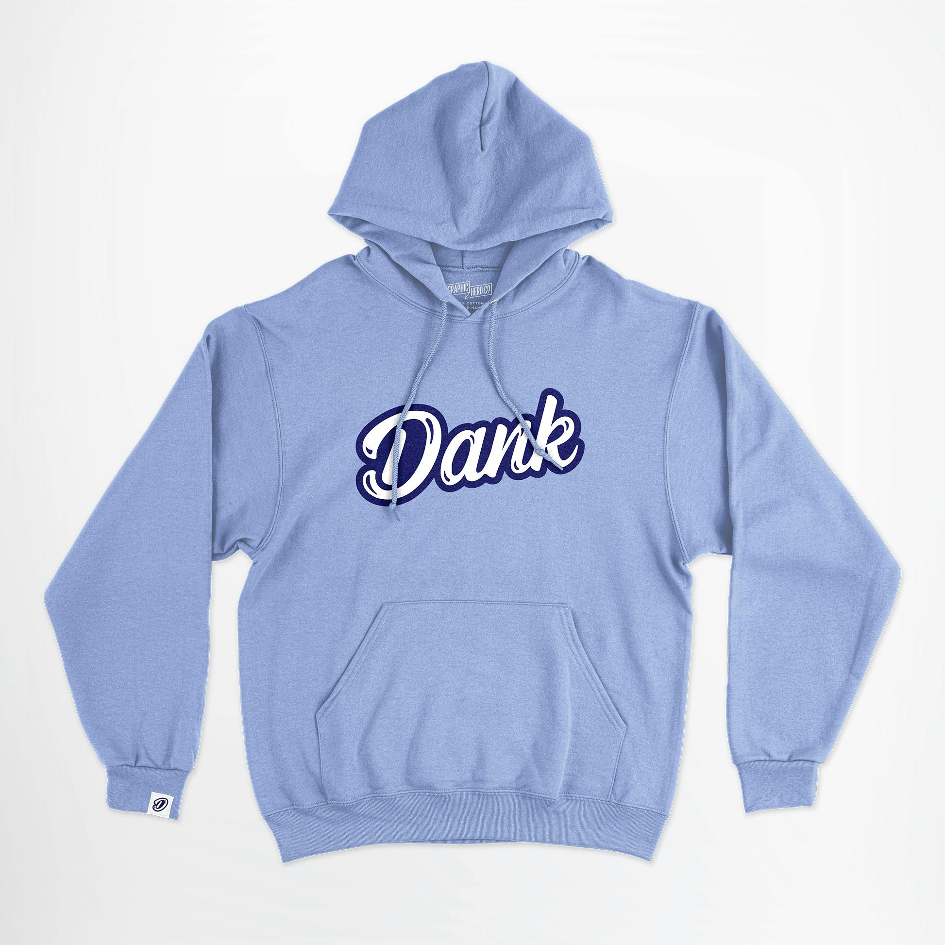 Dank Hoodie | Dank Logo | Blue | Small