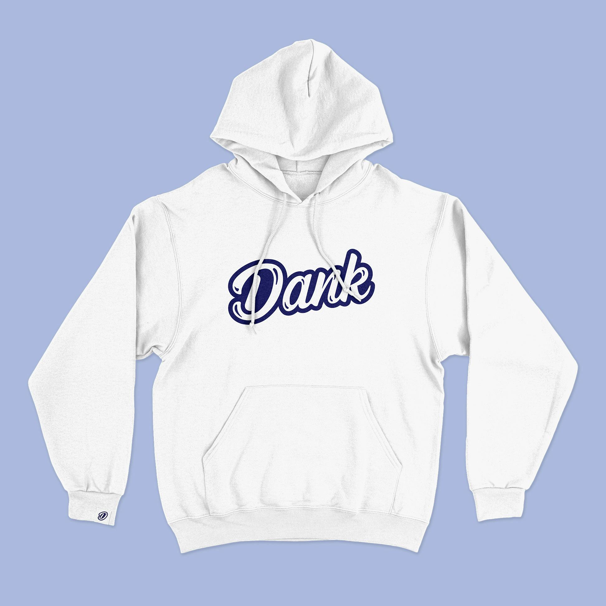 Dank Hoodie | Dank Logo | White | Small