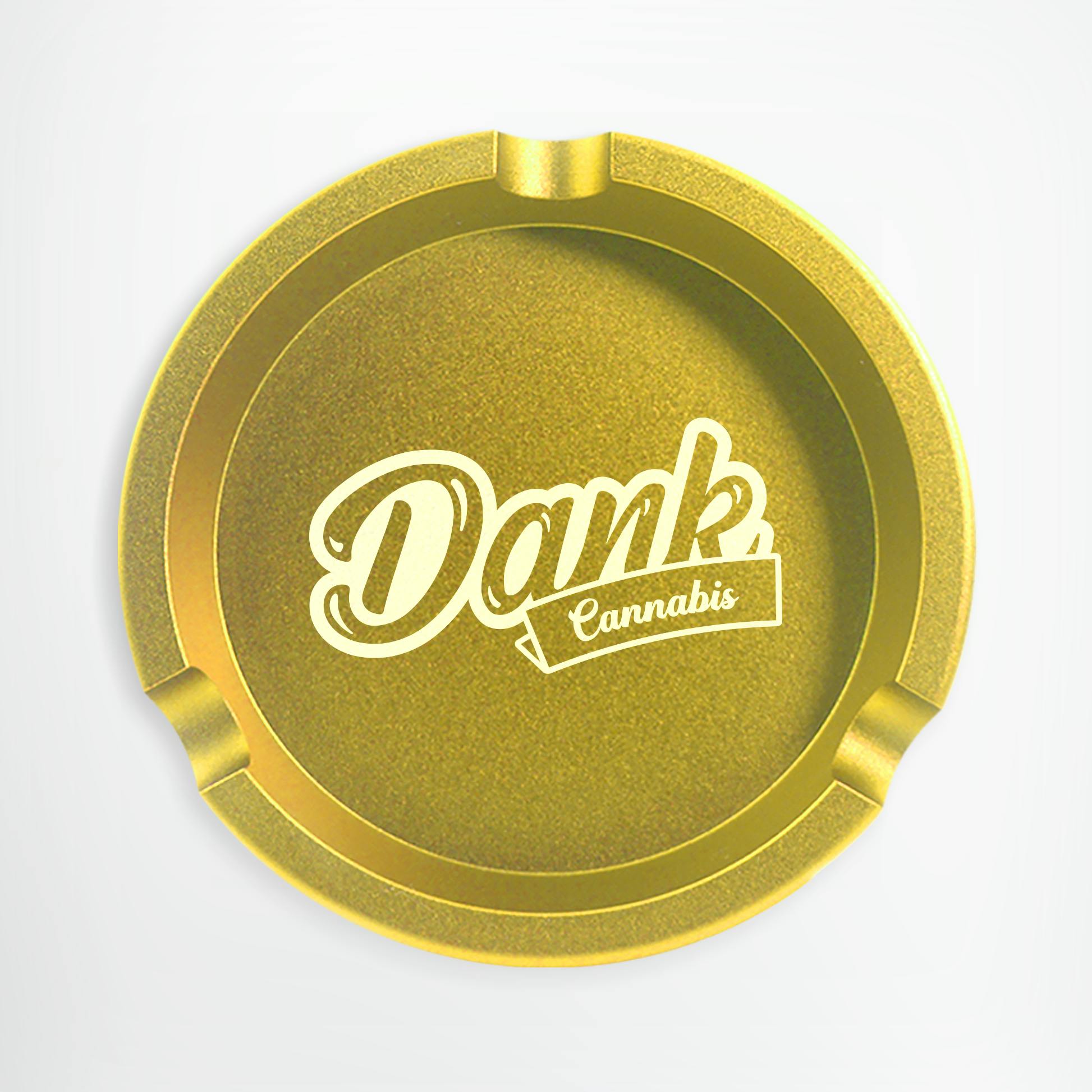 Dank Logo | Aluminum Ashtray | Gold