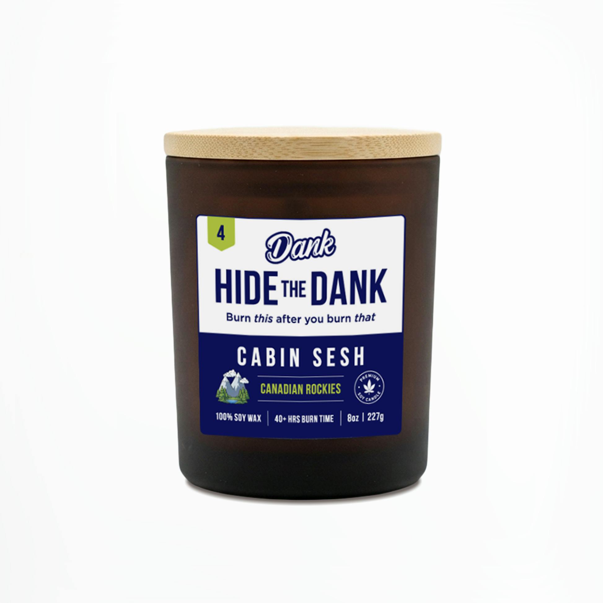 Hide the Dank | Cabin Sesh (Canadian Rockies) | Candle | 8oz