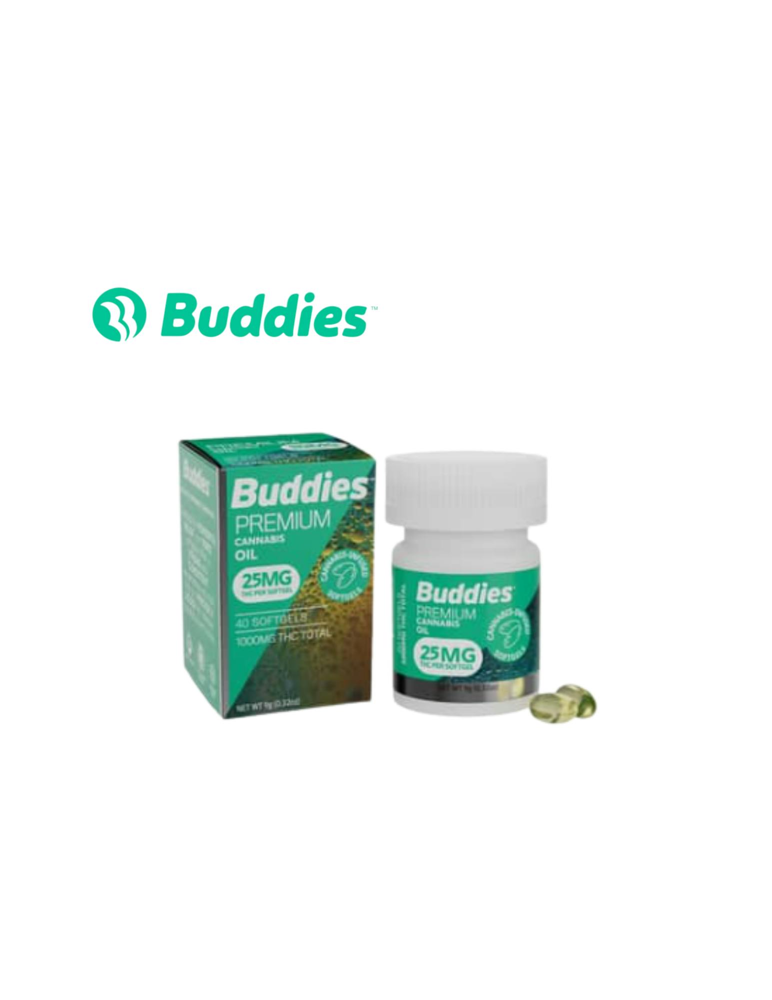 THC SOFTGELS 25MG 40 PACK CAPSULES