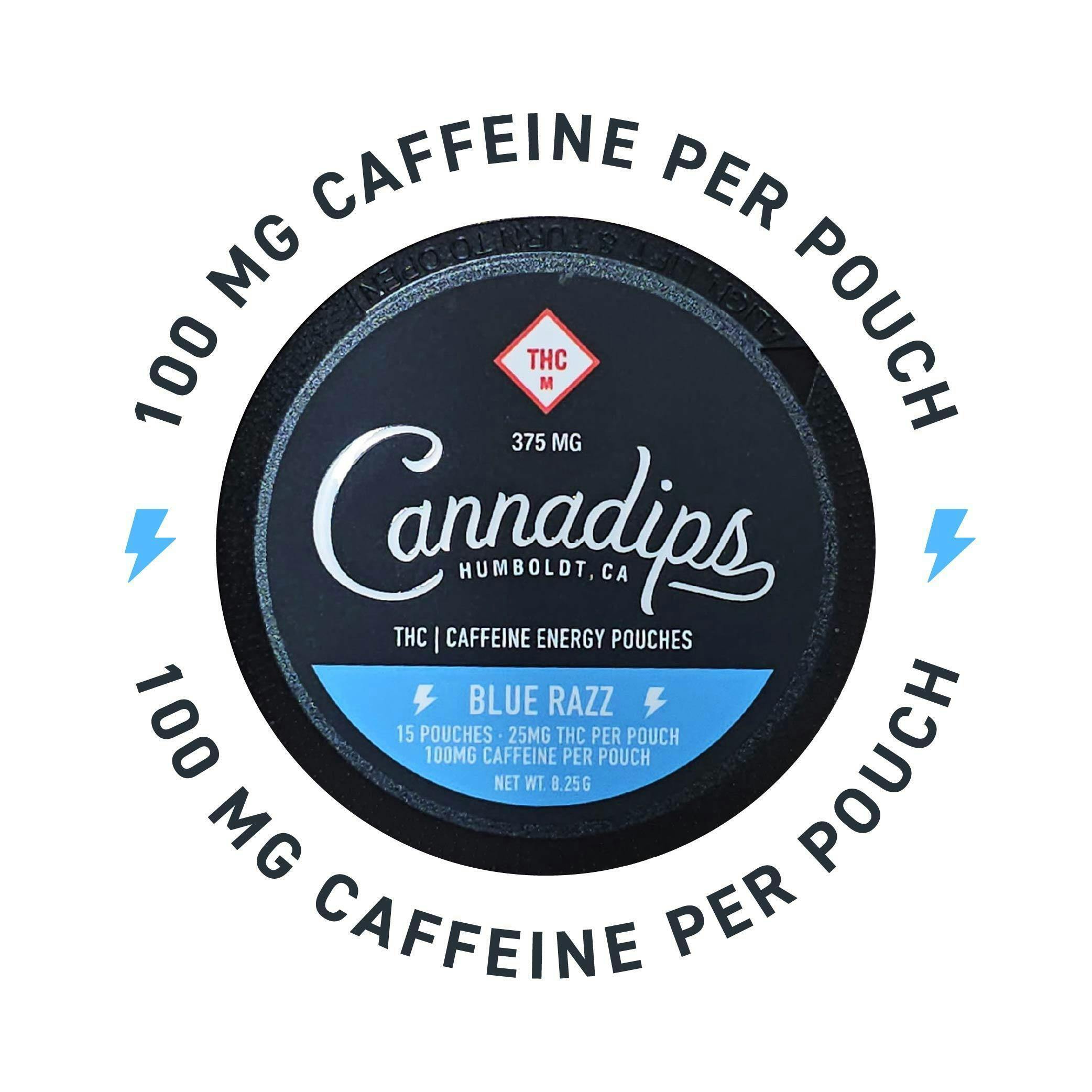 Blue Razz Caffeine Energy Pouches